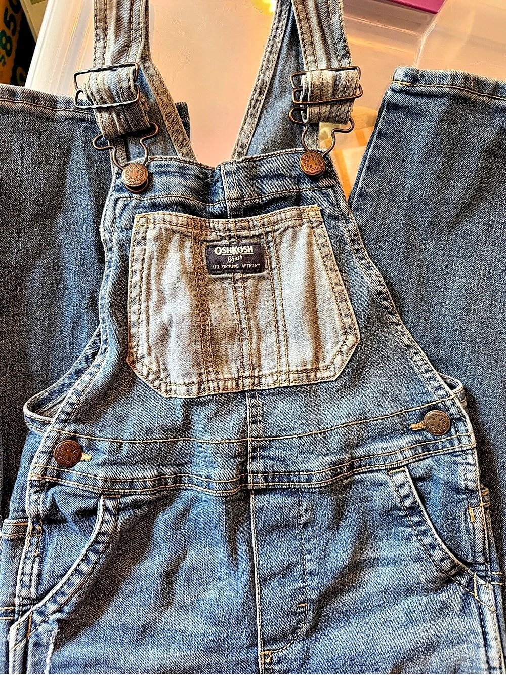 OshKosh B'gosh Denim Overalls 5T